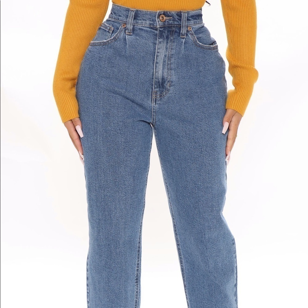 Always Do Your Best Mom Jeans Fashion Nova High Waisted - Picture 2 of 9